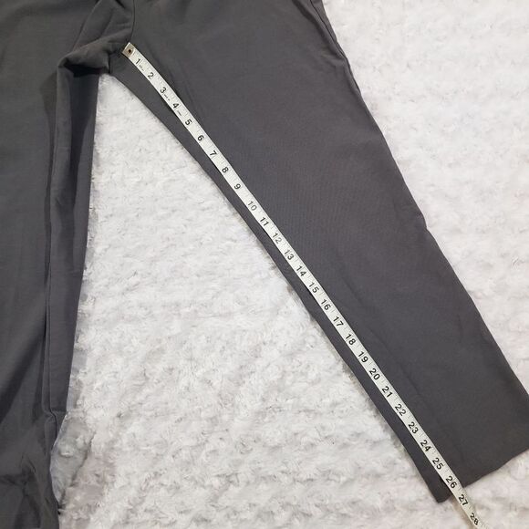 Eileen Fisher grey small viscose stretch legging pants - Picture 2 of 8